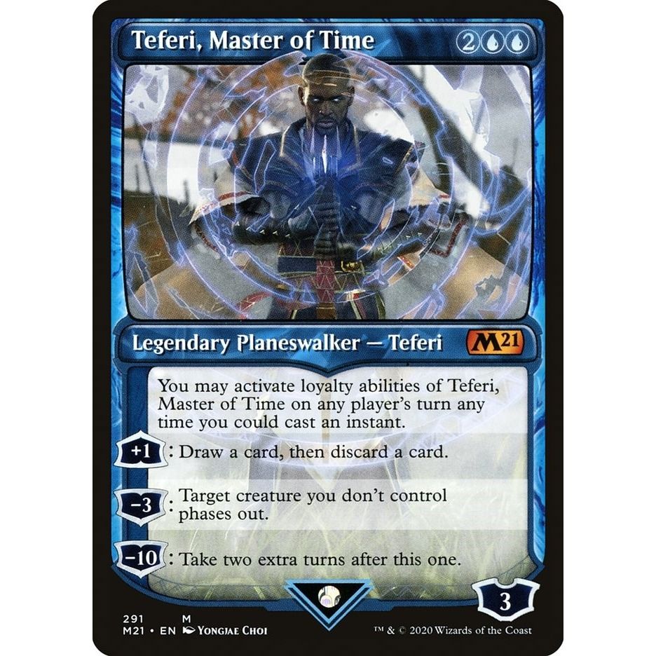 Image for Teferi, Master of Time (Showcase) (291) (291) (M21) - Magic: The Gathering