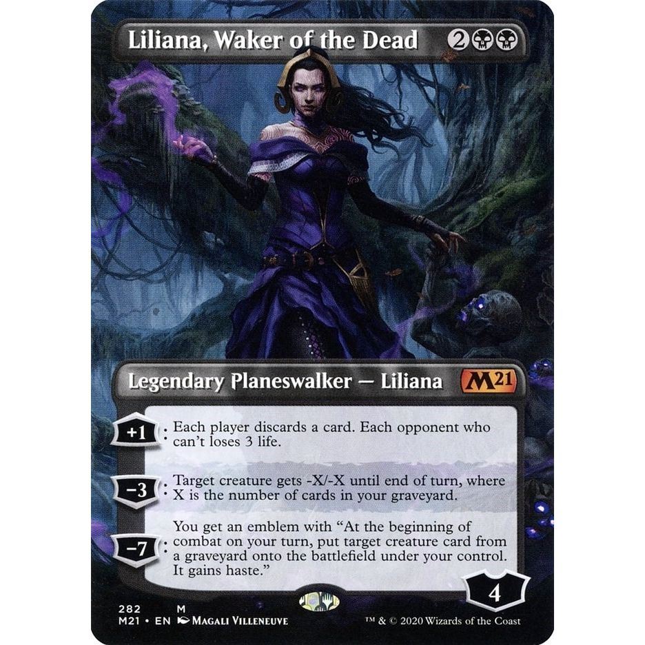 Image for Liliana, Waker of the Dead (Borderless) (282) (M21) - Magic: The Gathering