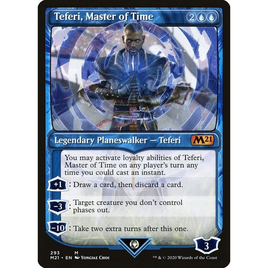 Image for Teferi, Master of Time (Showcase) (293) (293) (M21) - Magic: The Gathering