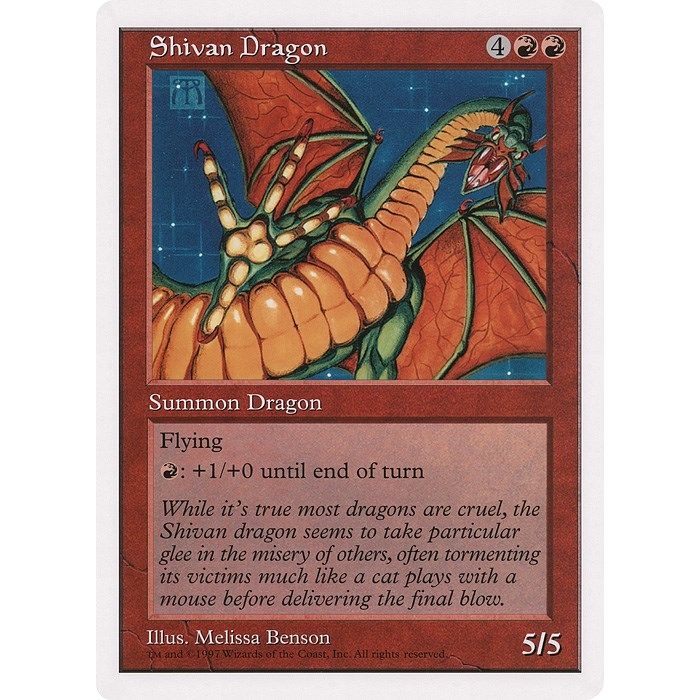 Image for Shivan Dragon (The Duelist Magazine) (OVER) - Magic: The Gathering