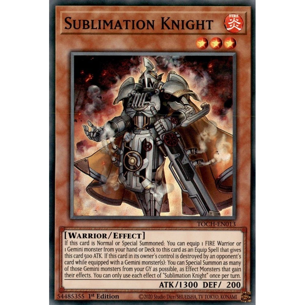 Image for Sublimation Knight (TOCH-EN013) (TOCH) - YuGiOh
