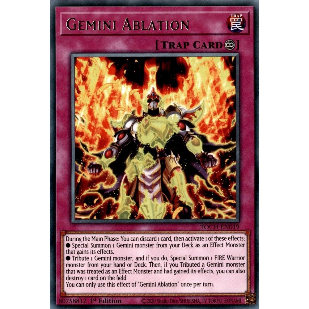 Image for Gemini Ablation (TOCH-EN019) (TOCH) - YuGiOh