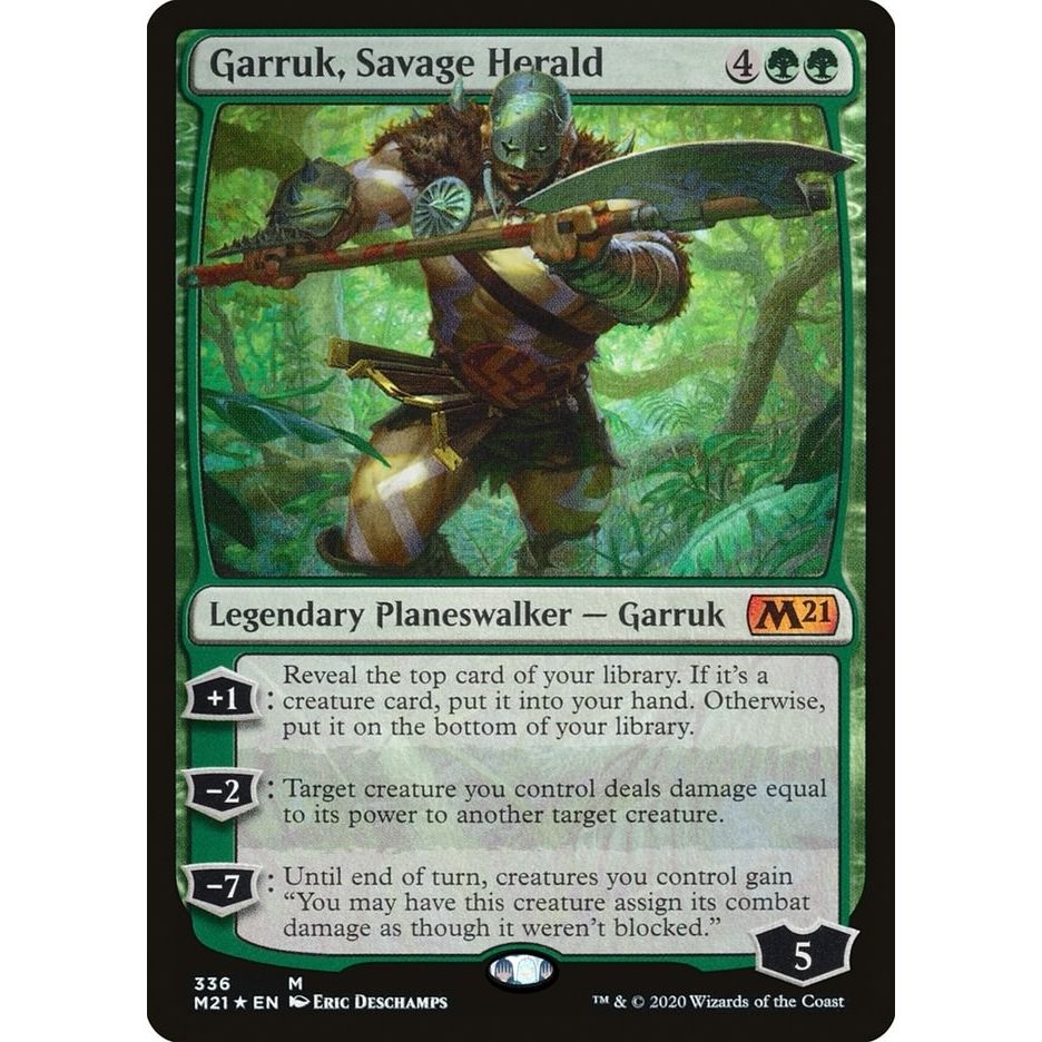 Image for Garruk, Savage Herald (336) (M21) - Magic: The Gathering