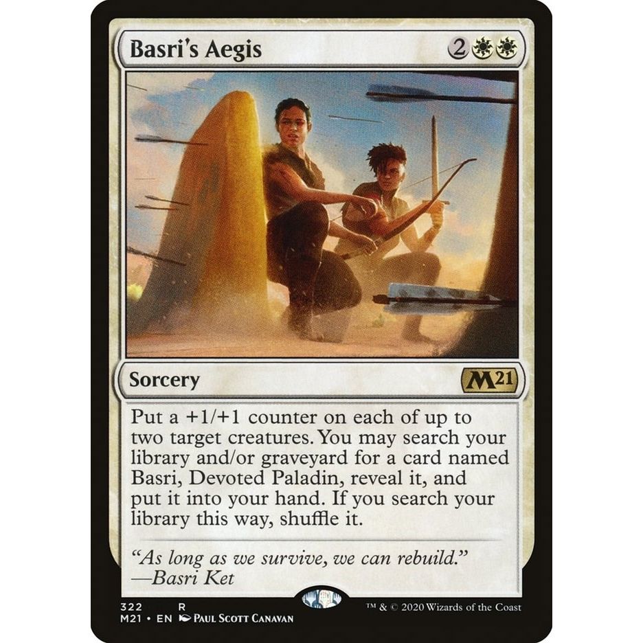 Image for Basri's Aegis (322) (M21) - Magic: The Gathering