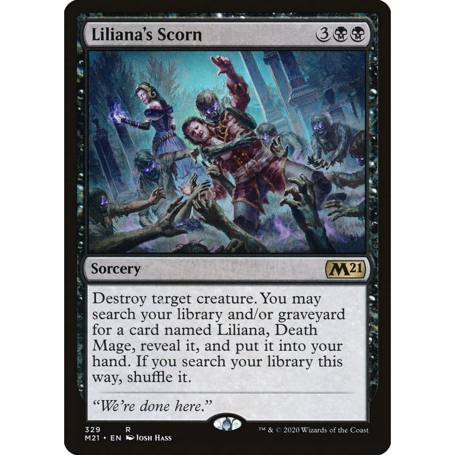 Image for Liliana's Scorn (329) (M21) - Magic: The Gathering