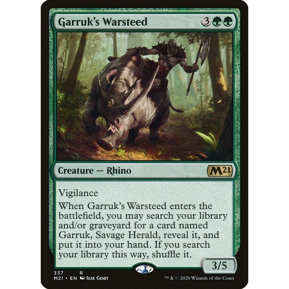 Image for Garruk's Warsteed (337) (M21) - Magic: The Gathering