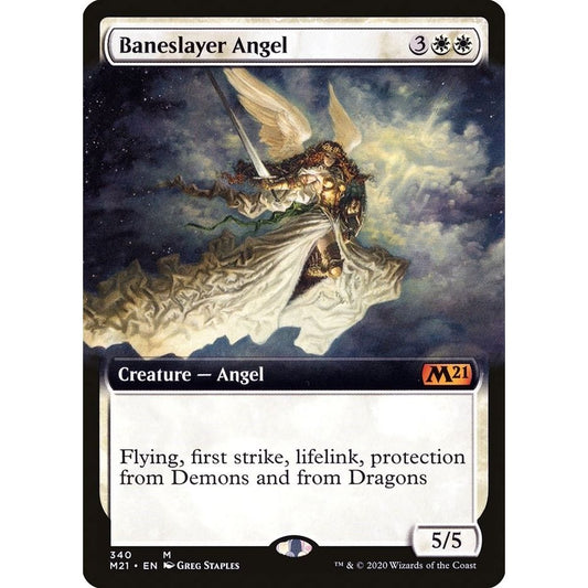 Image for Baneslayer Angel (Extended Art) (340) (M21) - Magic: The Gathering