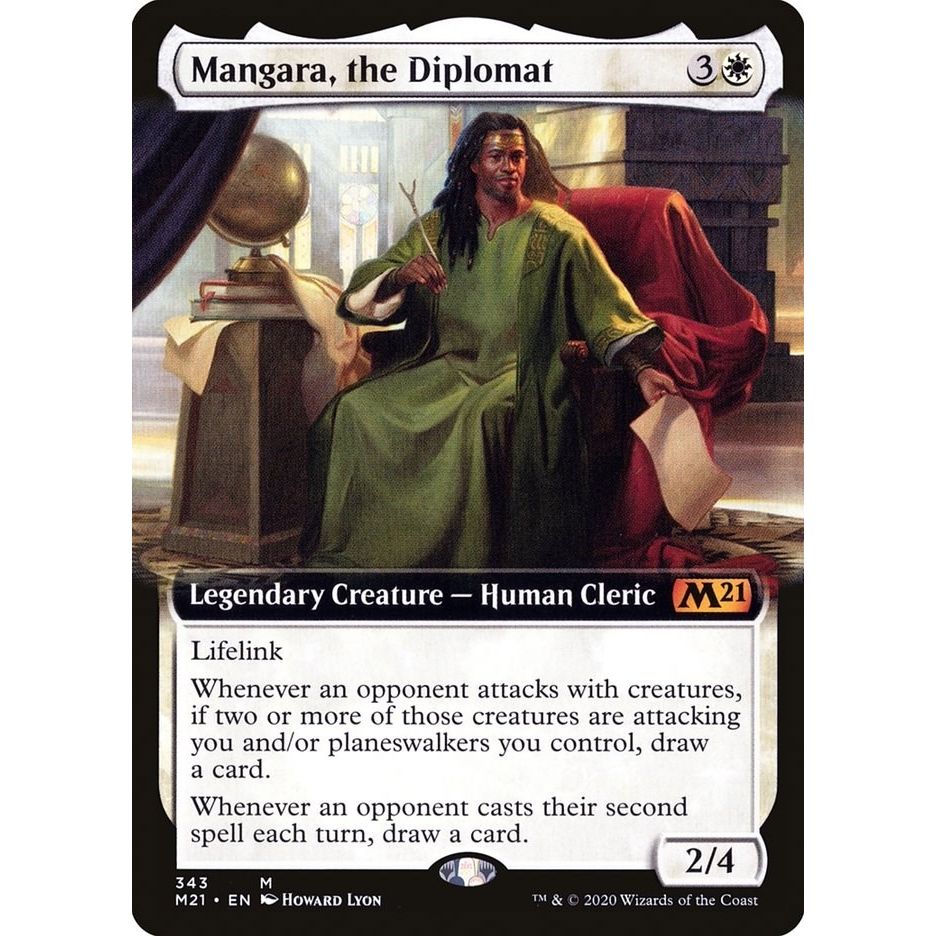 Image for Mangara, the Diplomat (Extended Art) (343) (M21) - Magic: The Gathering