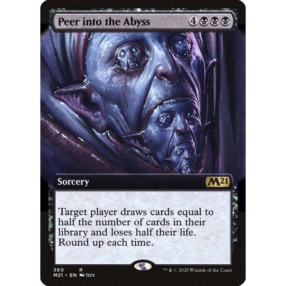 Image for Peer Into the Abyss (Extended Art) (360) (M21) - Magic: The Gathering