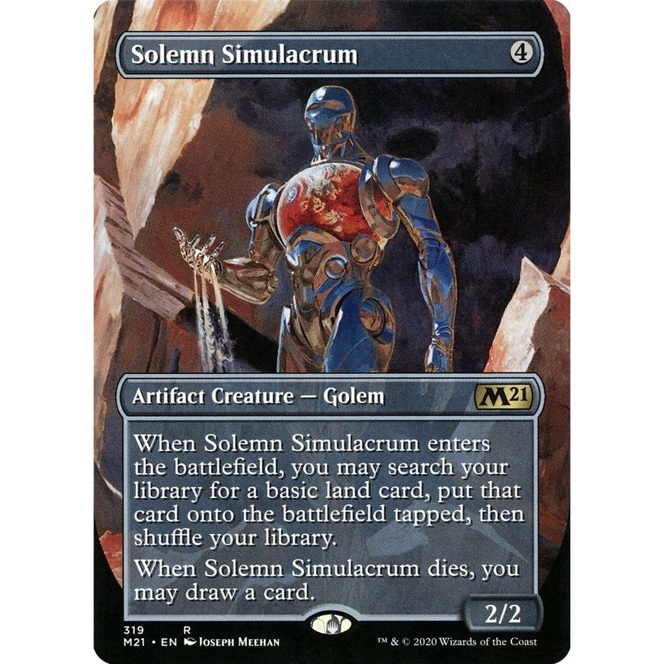 Image for Solemn Simulacrum (Alternate Art) (319) (M21) - Magic: The Gathering