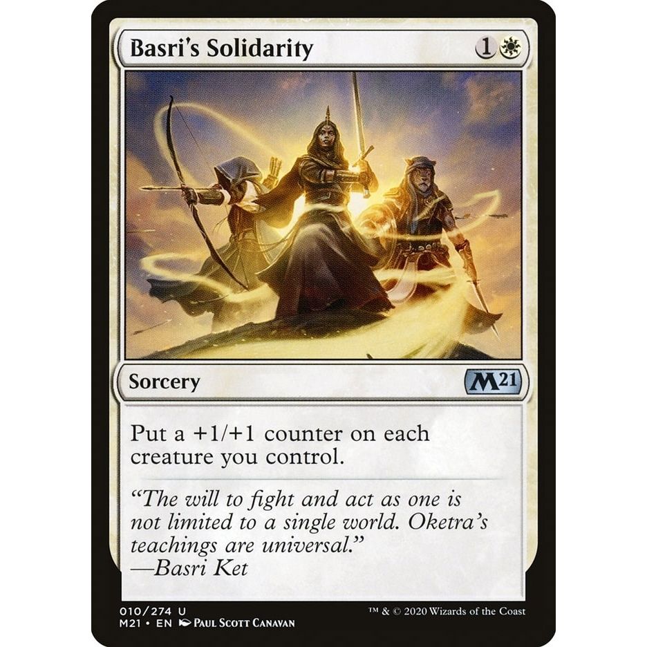 Image for Basri's Solidarity (10) (M21) - Magic: The Gathering
