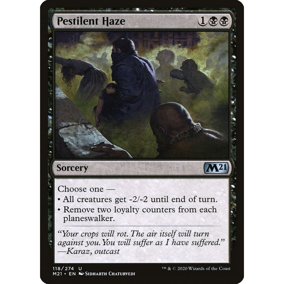 Image for Pestilent Haze (118) (M21) - Magic: The Gathering