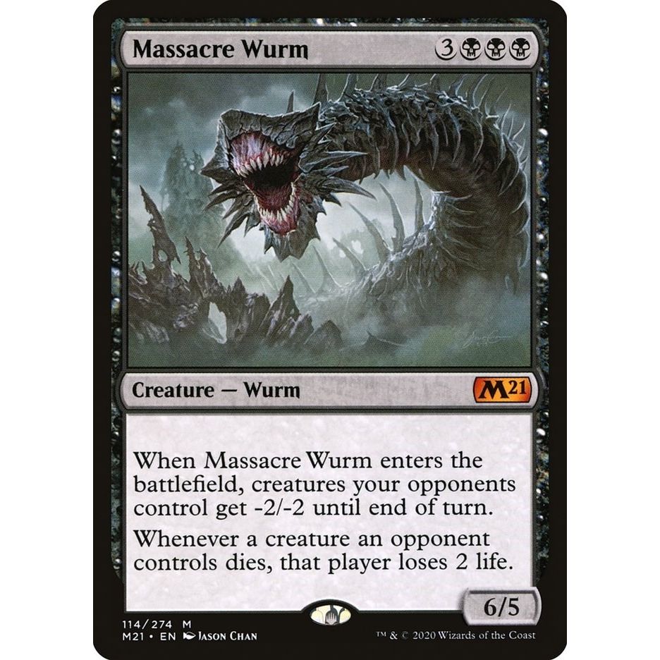 Image for Massacre Wurm (114) (M21) - Magic: The Gathering