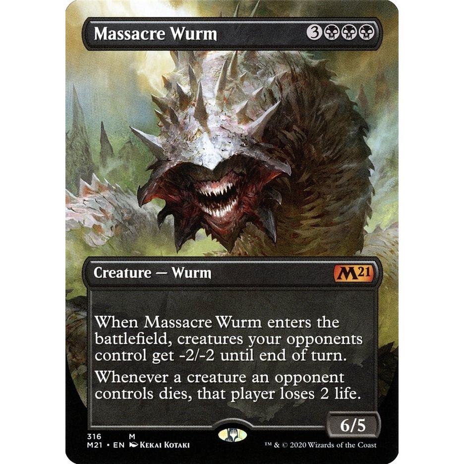 Image for Massacre Wurm (Alternate Art) (316) (M21) - Magic: The Gathering