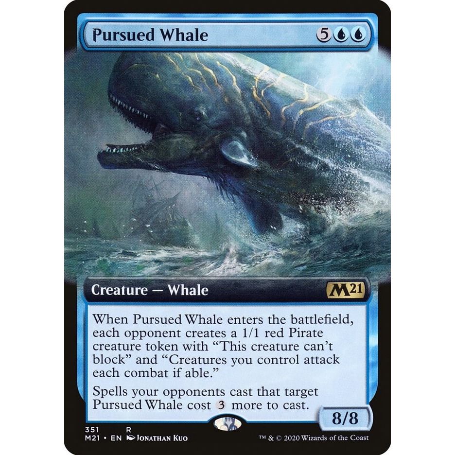 Image for Pursued Whale (Extended Art) (351) (M21) - Magic: The Gathering