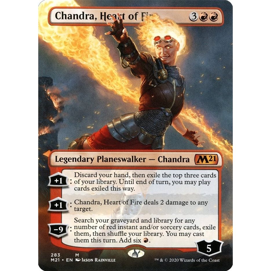 Image for Chandra, Heart of Fire (Borderless) (283) (M21) - Magic: The Gathering