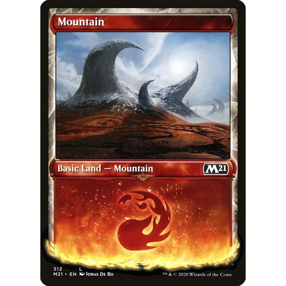 Image for Mountain (Showcase) (312) (M21) - Magic: The Gathering