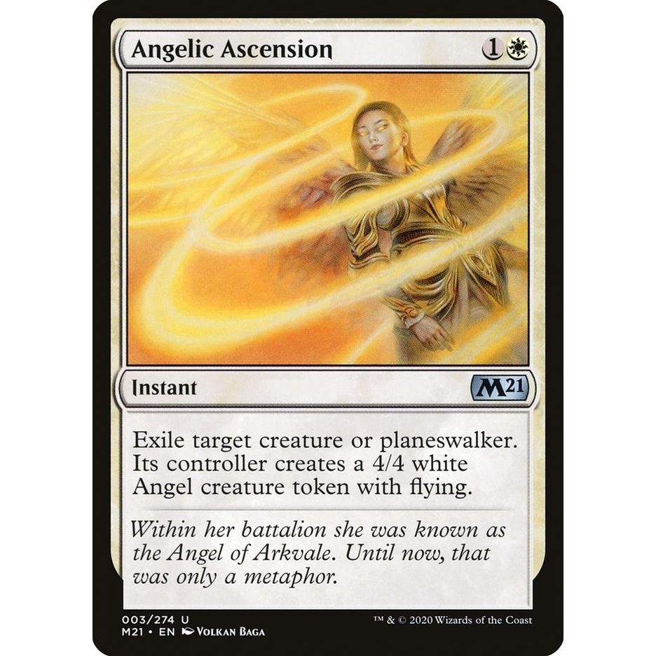 Image for Angelic Ascension (3) (M21) - Magic: The Gathering