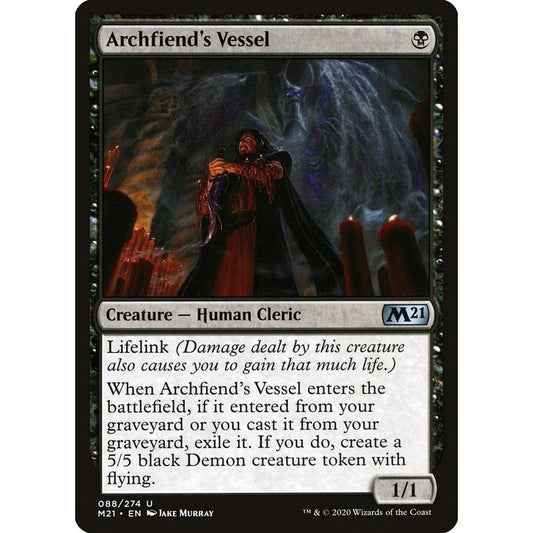 Image for Archfiend's Vessel (88) (M21) - Magic: The Gathering