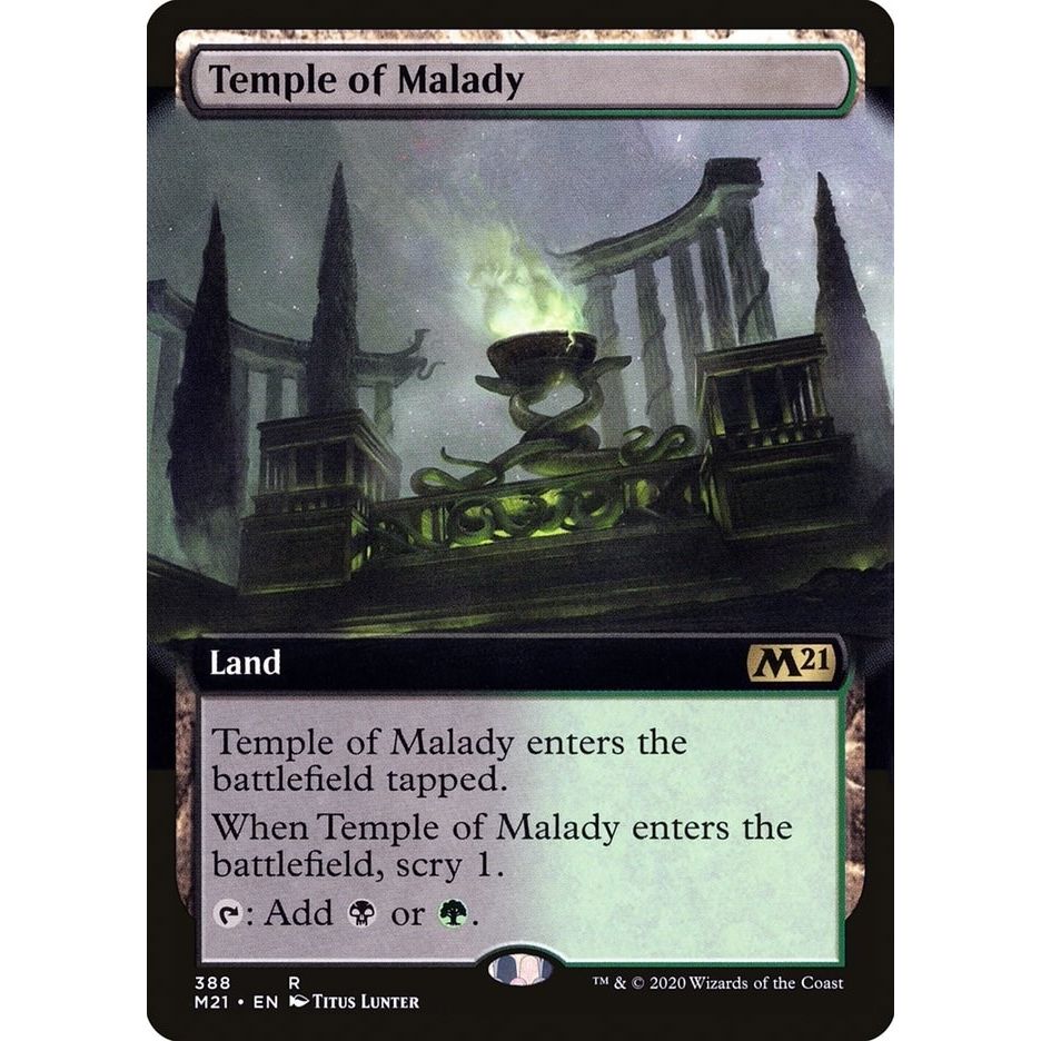 Image for Temple of Malady (Extended Art) (388) (M21) - Magic: The Gathering