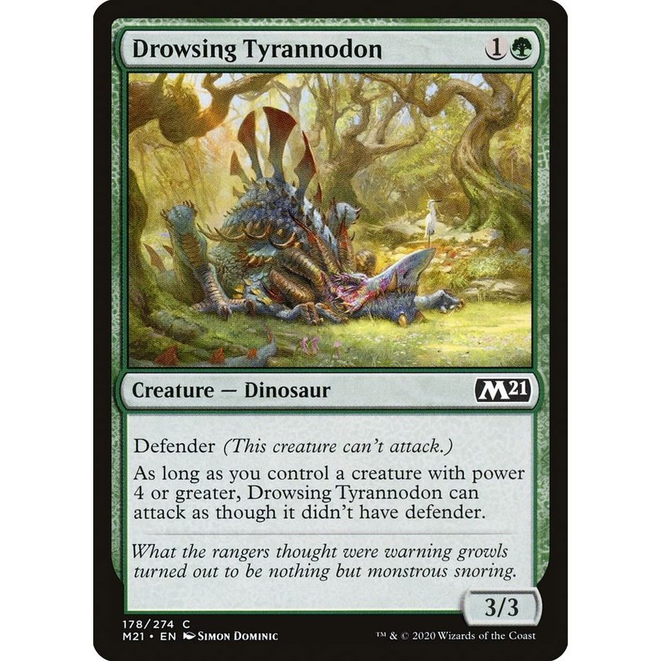 Image for Drowsing Tyrannodon (178) (M21) - Magic: The Gathering
