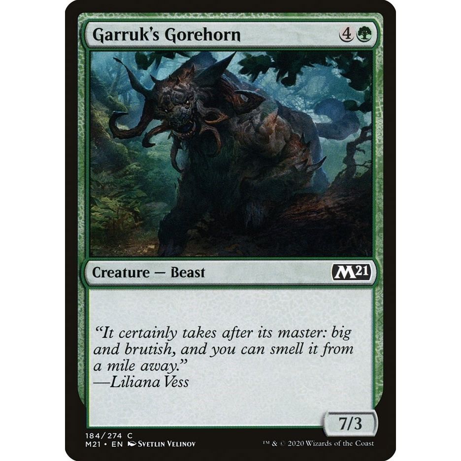 Image for Garruk's Gorehorn (184) (M21) - Magic: The Gathering