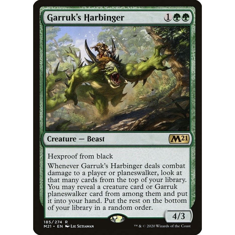 Image for Garruk's Harbinger (185) (M21) - Magic: The Gathering