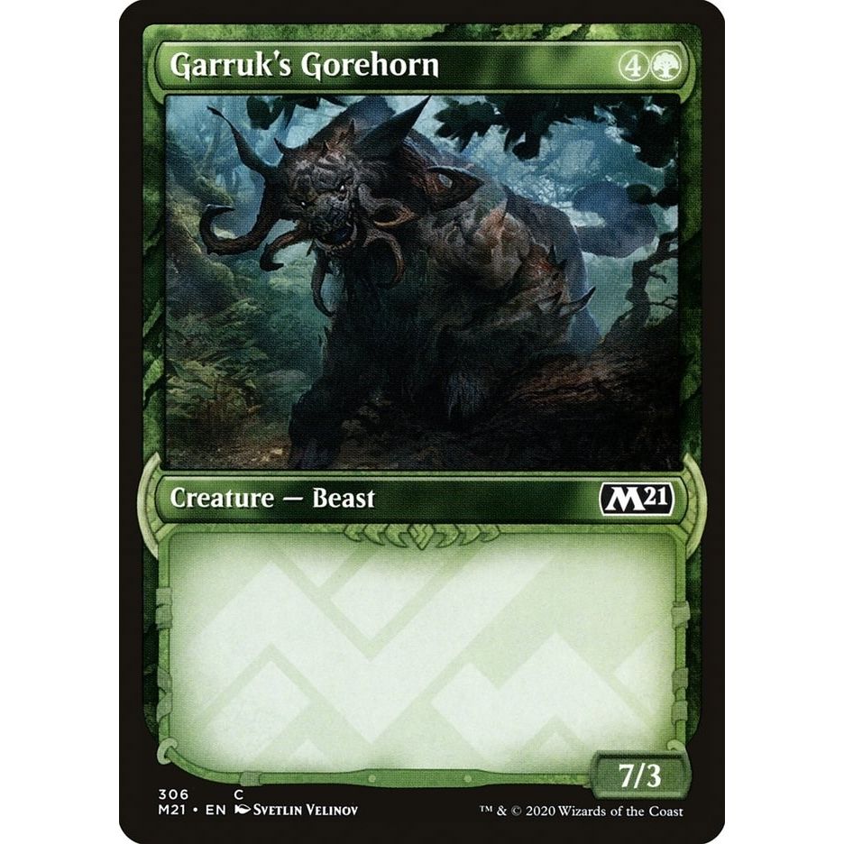 Image for Garruk's Gorehorn (Showcase) (306) (M21) - Magic: The Gathering