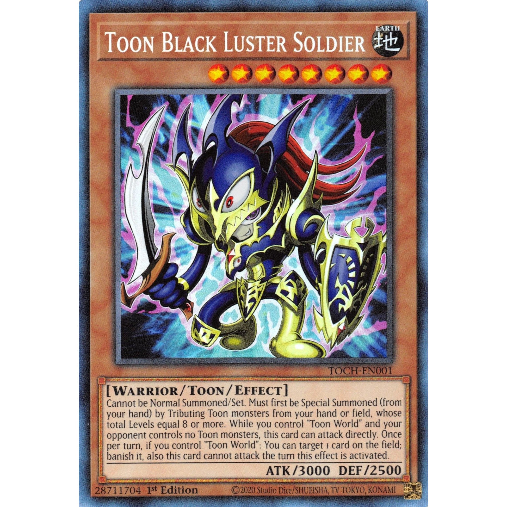 Image for Toon Black Luster Soldier (CR) (TOCH-EN001) (TOCH) - YuGiOh