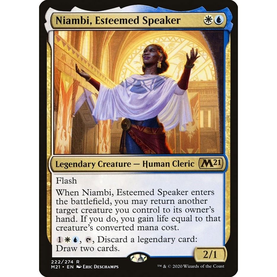 Image for Niambi, Esteemed Speaker (222) (M21) - Magic: The Gathering