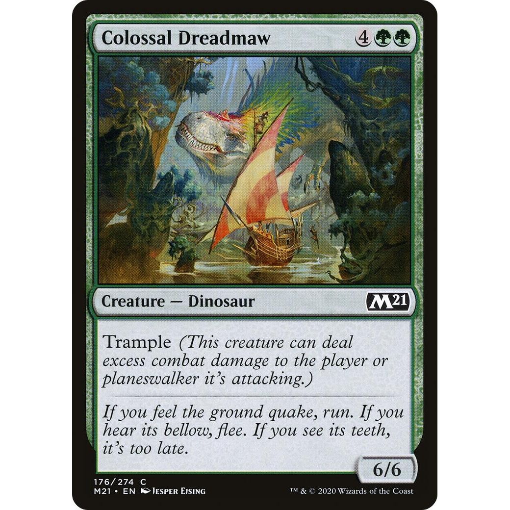 Image for Colossal Dreadmaw (176) (M21) - Magic: The Gathering