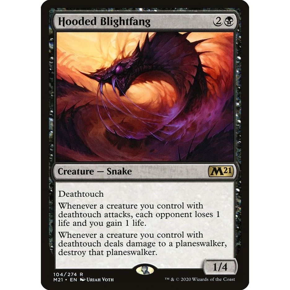 Image for Hooded Blightfang (104) (M21) - Magic: The Gathering