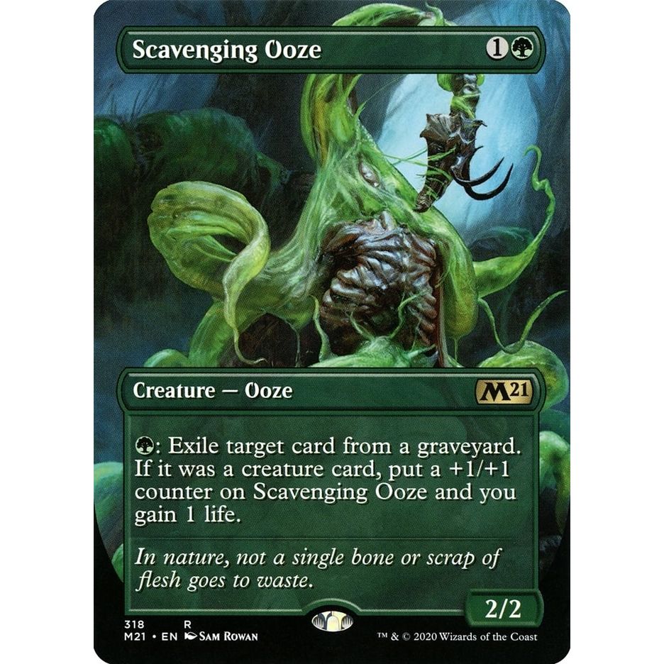 Image for Scavenging Ooze (Alternate Art) (318) (M21) - Magic: The Gathering