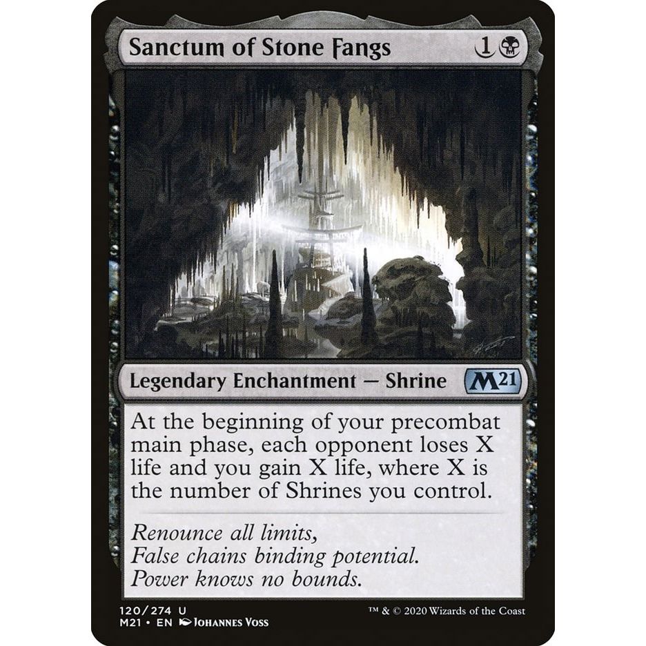 Image for Sanctum of Stone Fangs (120) (M21) - Magic: The Gathering