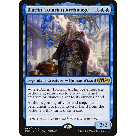 Image for Barrin, Tolarian Archmage (45) (M21) - Magic: The Gathering