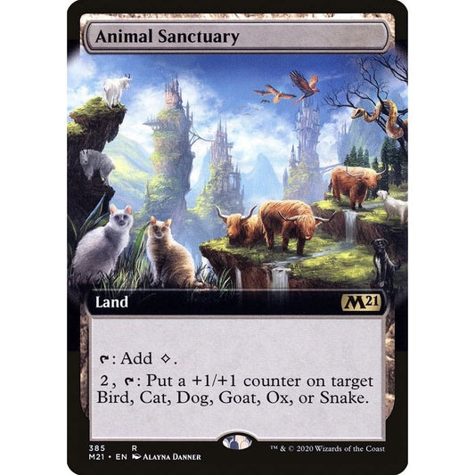Image for Animal Sanctuary (Extended Art) (385) (M21) - Magic: The Gathering