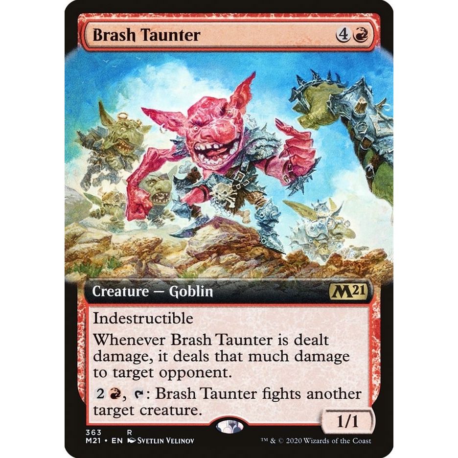 Image for Brash Taunter (Extended Art) (363) (M21) - Magic: The Gathering