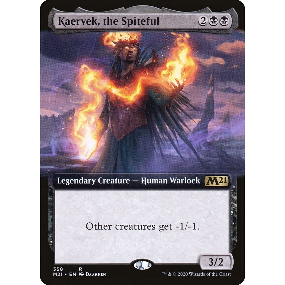 Image for Kaervek, the Spiteful (Extended Art) (358) (M21) - Magic: The Gathering