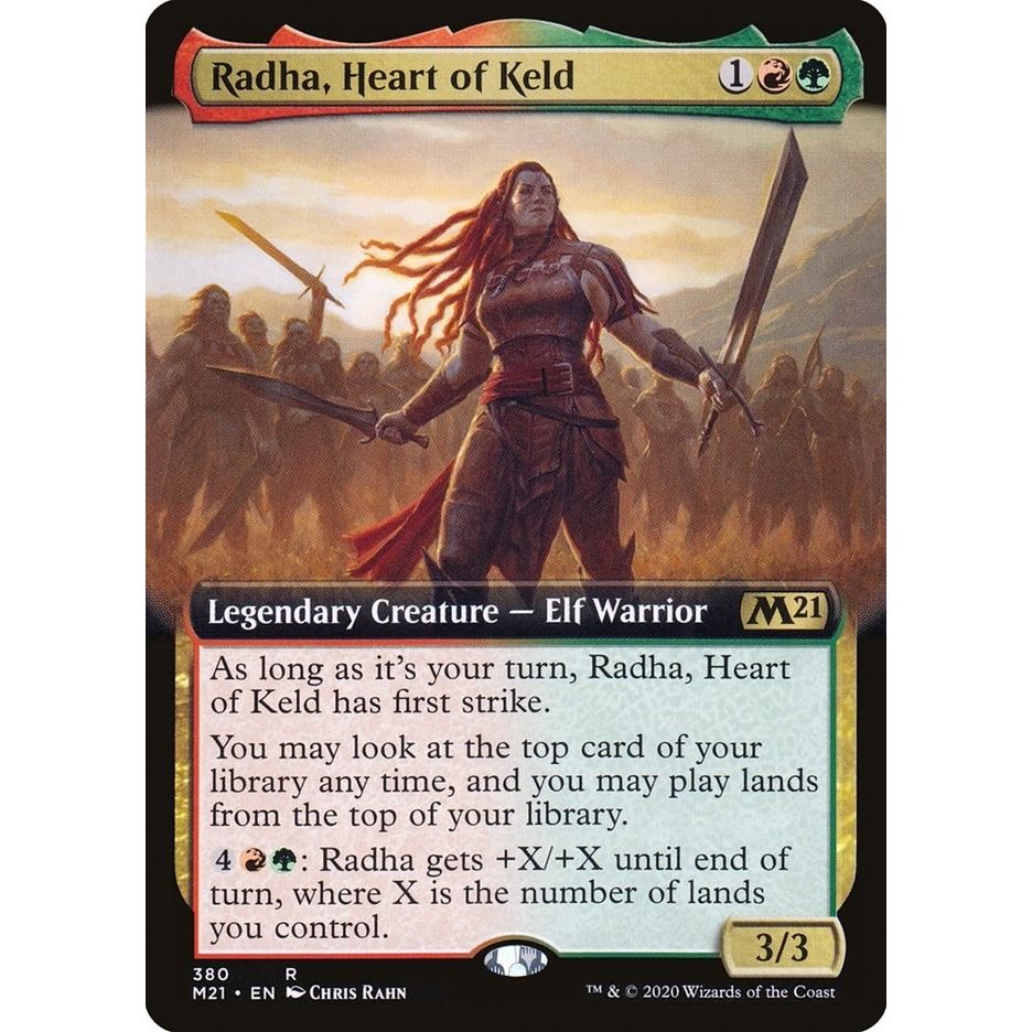 Image for Radha, Heart of Keld (Extended Art) (380) (M21) - Magic: The Gathering