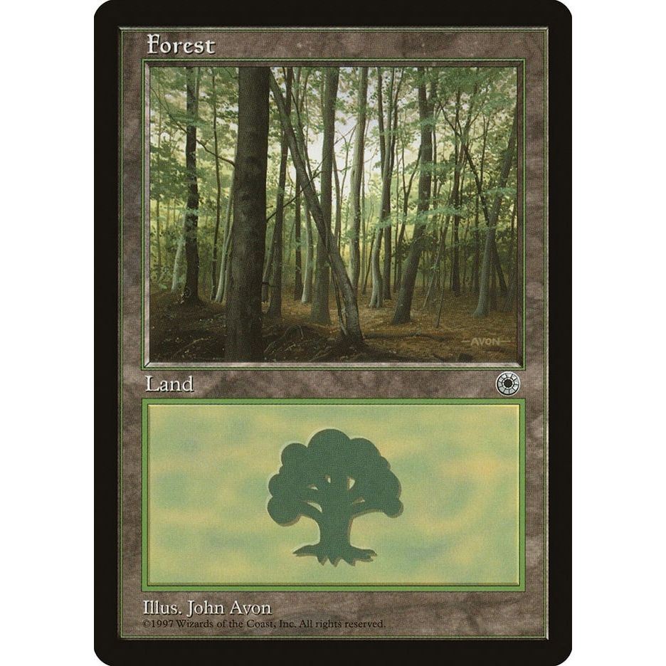 Image for Forest (Slanted Tree) (POR) - Magic: The Gathering