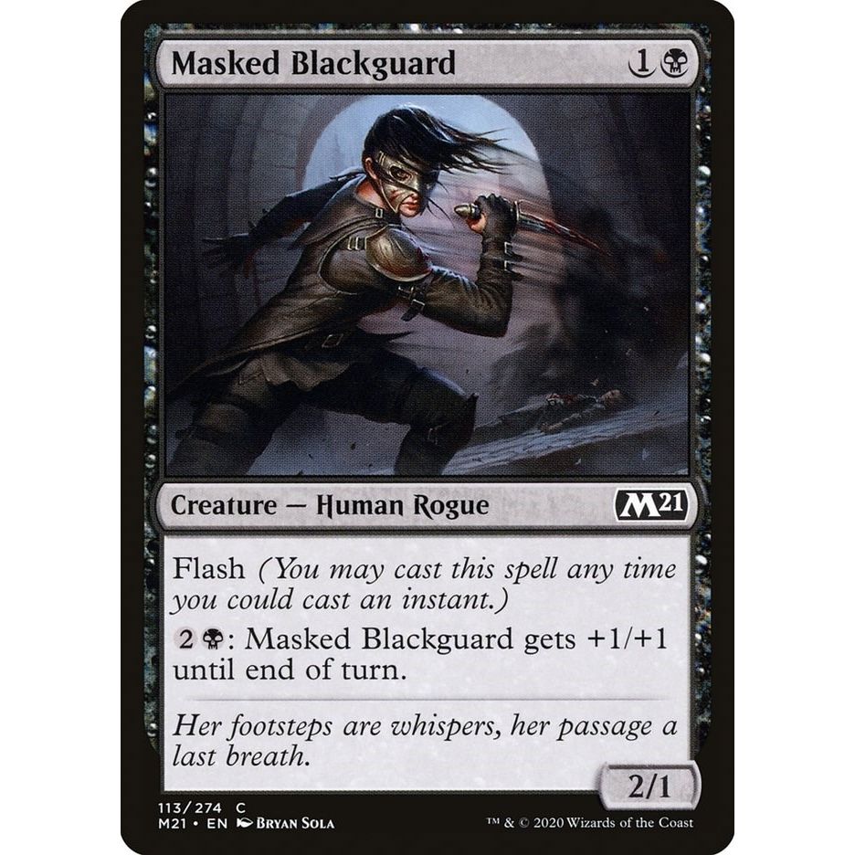 Image for Masked Blackguard (113) (M21) - Magic: The Gathering