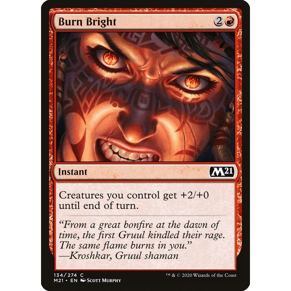 Image for Burn Bright (134) (M21) - Magic: The Gathering