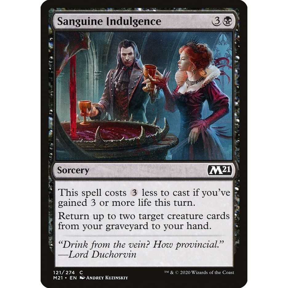 Image for Sanguine Indulgence (121) (M21) - Magic: The Gathering