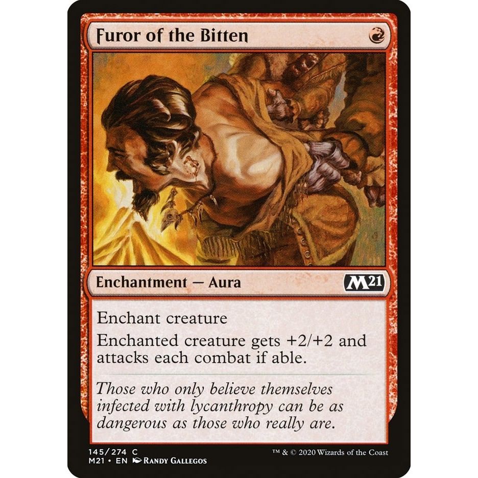 Image for Furor of the Bitten (145) (M21) - Magic: The Gathering