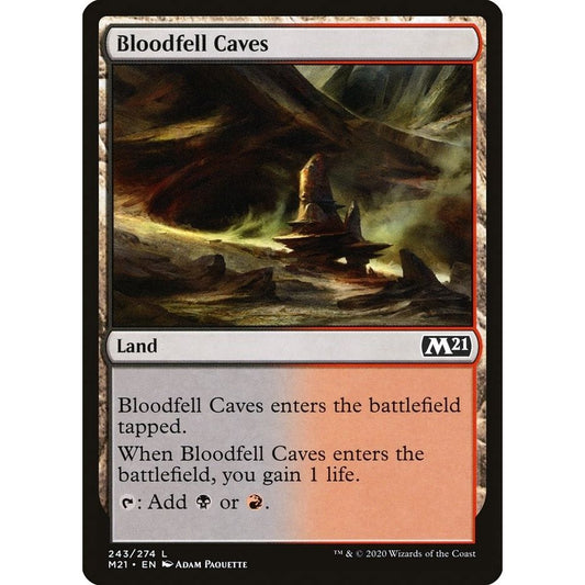 Image for Bloodfell Caves (243) (M21) - Magic: The Gathering