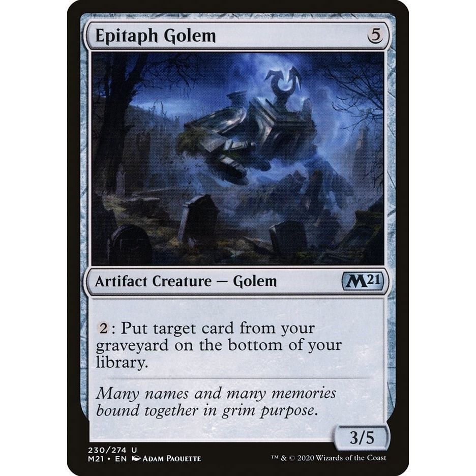 Image for Epitaph Golem (230) (M21) - Magic: The Gathering