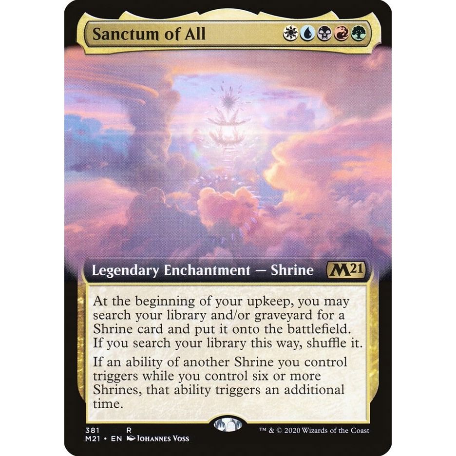 Image for Sanctum of All (Extended Art) (381) (M21) - Magic: The Gathering
