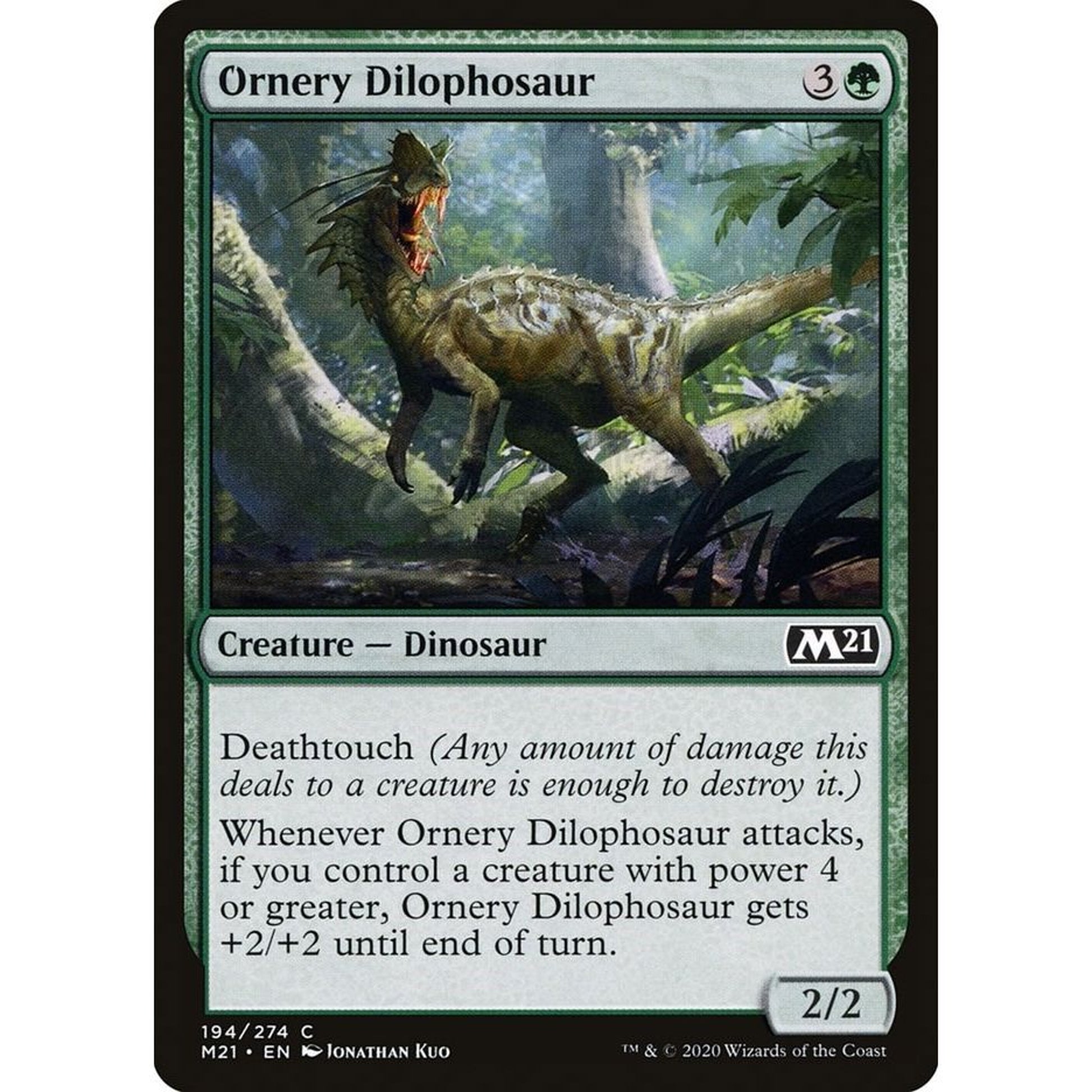 Image for Ornery Dilophosaur (194) (M21) - Magic: The Gathering