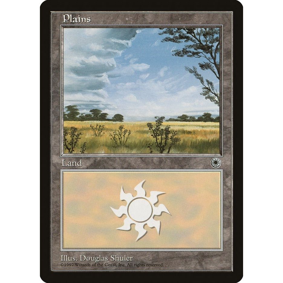 Image for Plains (Clouds Left) (POR) - Magic: The Gathering