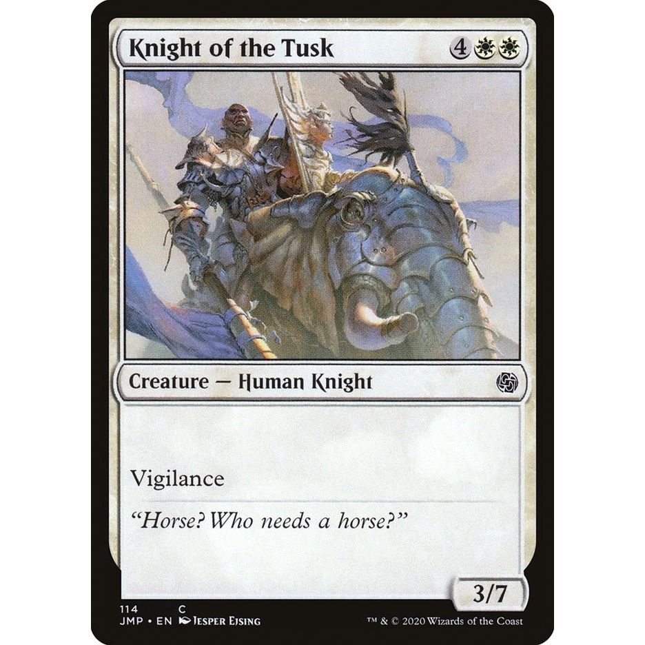 Image for Knight of the Tusk (114) (JMP) - Magic: The Gathering